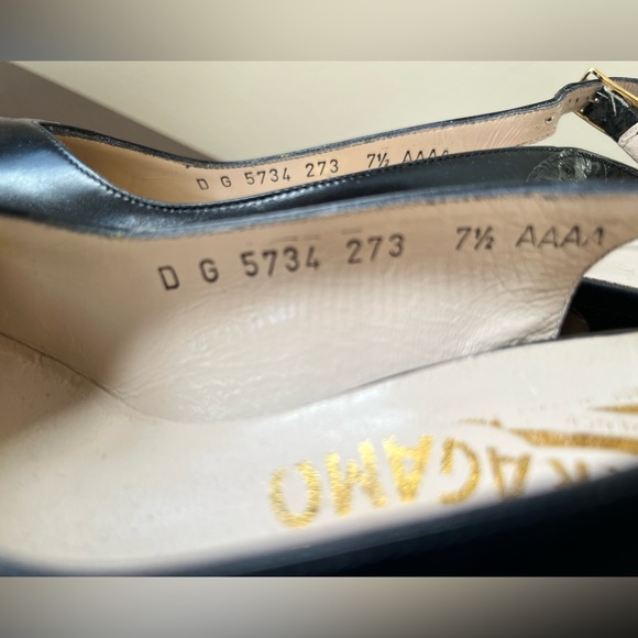 Vintage Salvatore Ferragamo Heels 👠 size 7.5 AAAA - Picture 3 of 4